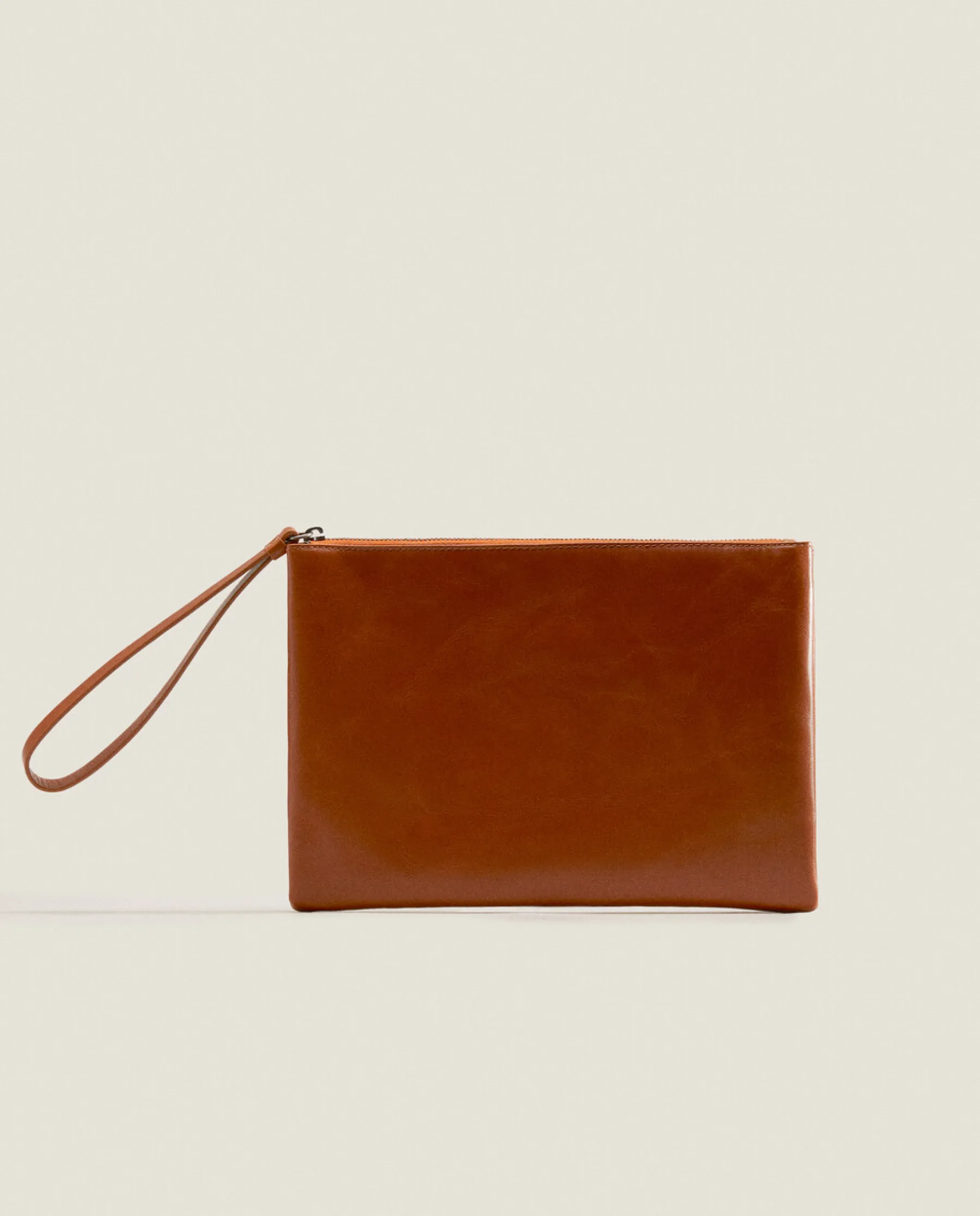ZARA Home Leather Clutch Bag