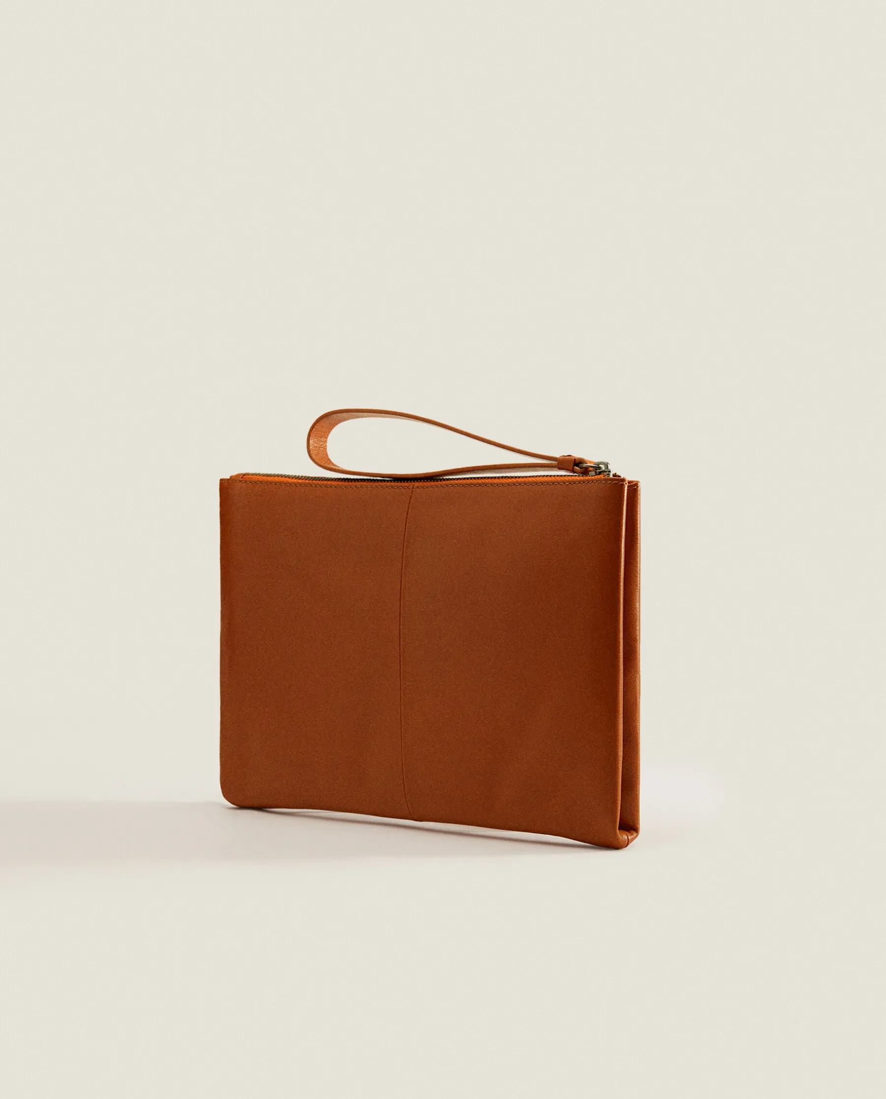 ZARA Home Leather Clutch Bag