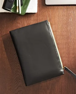 ZARA Home Leather Clutch Bag