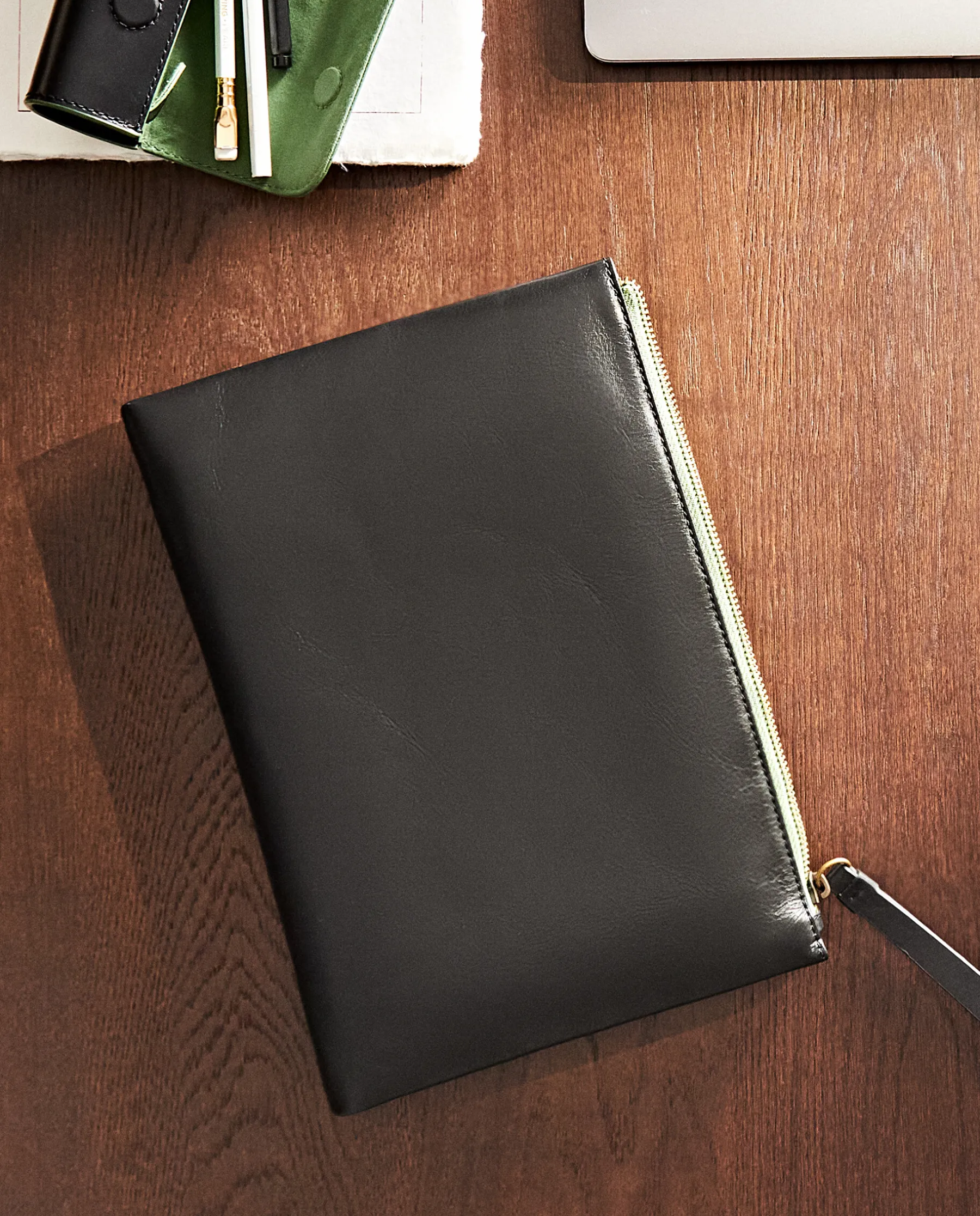 ZARA Home Leather Clutch Bag