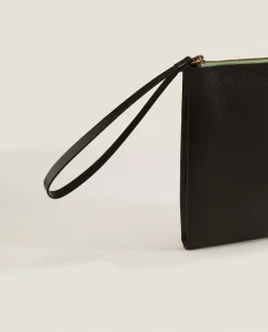ZARA Home Leather Clutch Bag