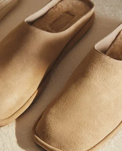 ZARA Home Leather Mule Slippers