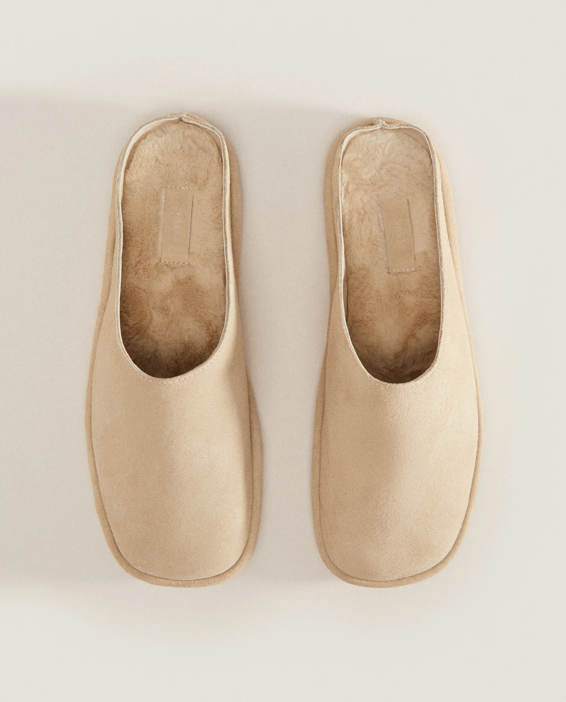 ZARA Home Leather Mule Slippers