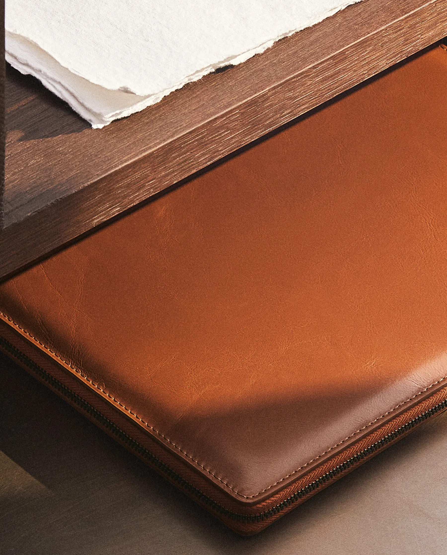 ZARA Home Leather Tablet And Document Folder