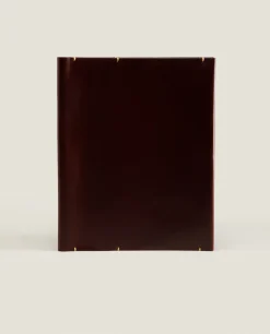 ZARA Home Leather Tablet Case With Topstitching Detail