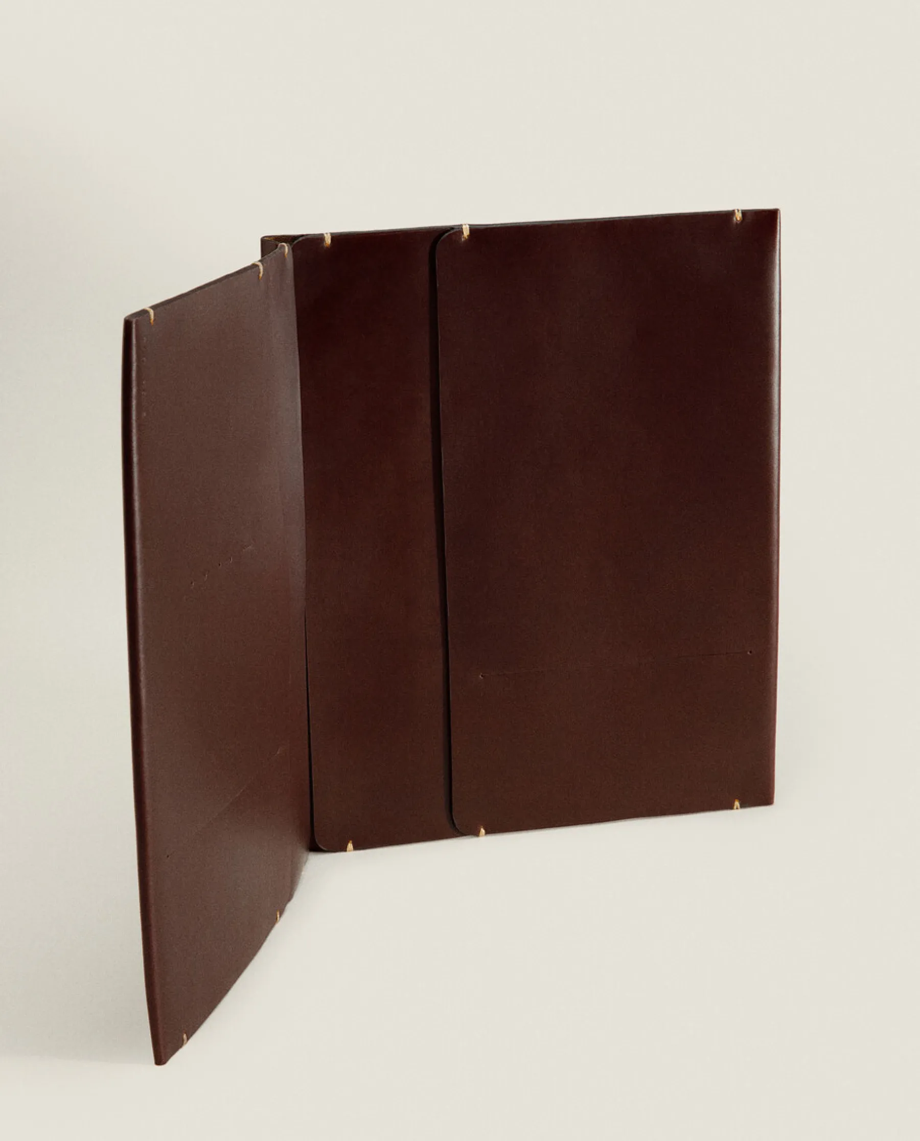ZARA Home Leather Tablet Case With Topstitching Detail