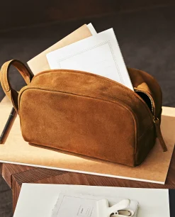 ZARA Home Leather Toiletry Bag