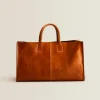 ZARA Home Leather Tote Bag