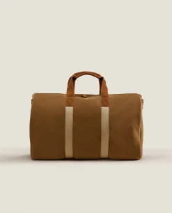 ZARA Home Leather Travel Bag