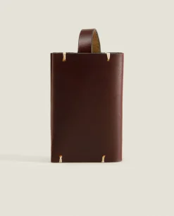 ZARA Home Leather Travel Label