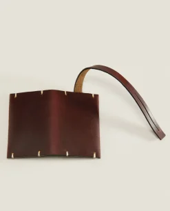 ZARA Home Leather Travel Label