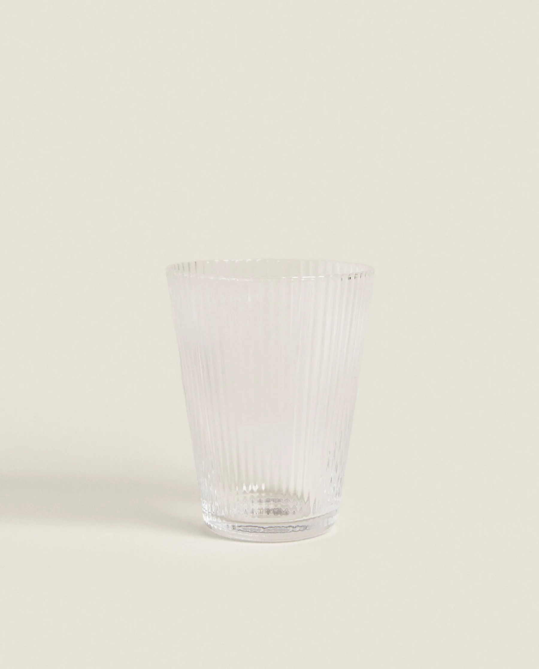 ZARA Home Lined Design Glass Tumbler