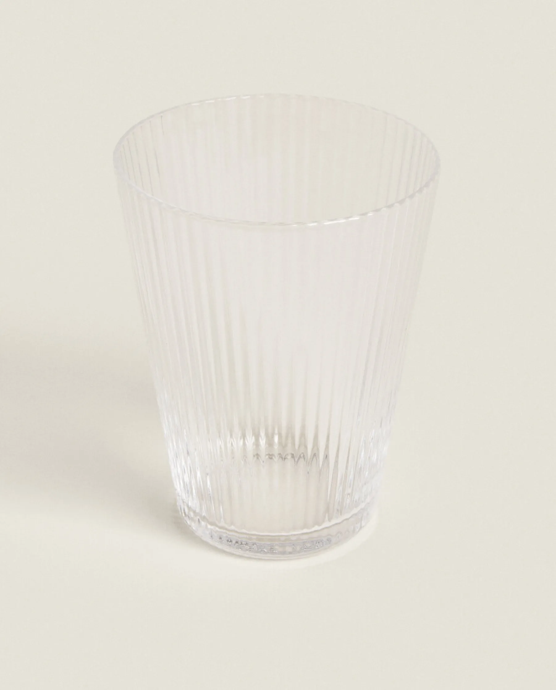 ZARA Home Lined Design Glass Tumbler