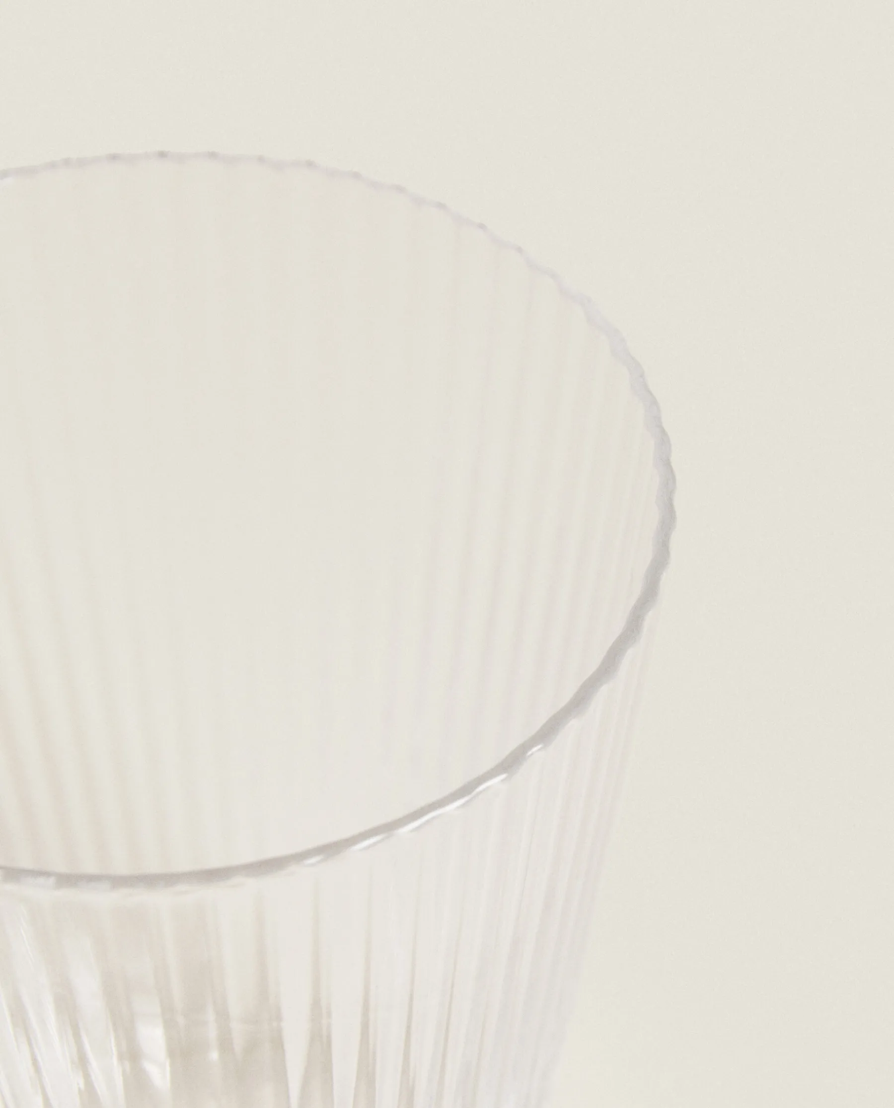 ZARA Home Lined Design Glass Tumbler