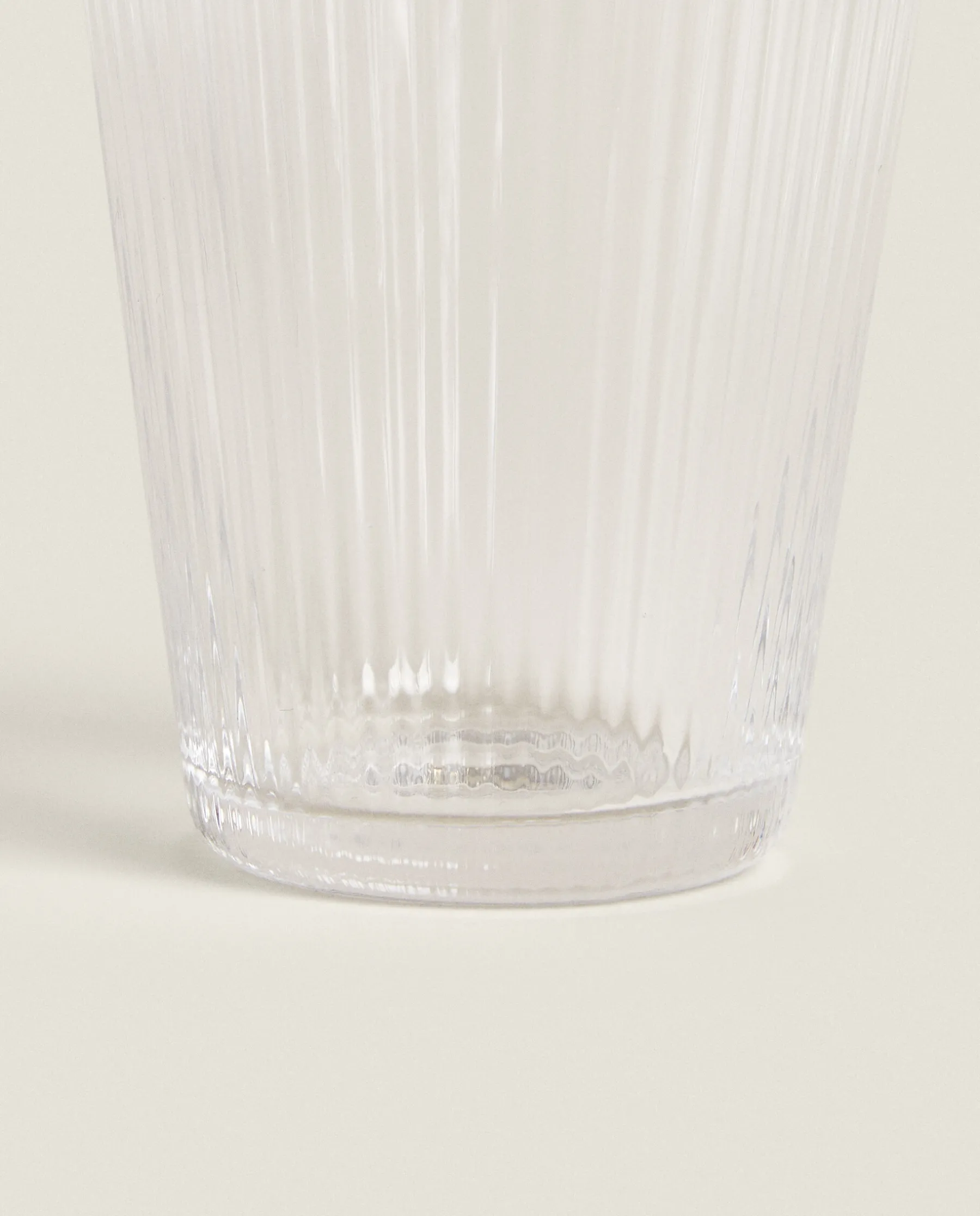 ZARA Home Lined Design Glass Tumbler