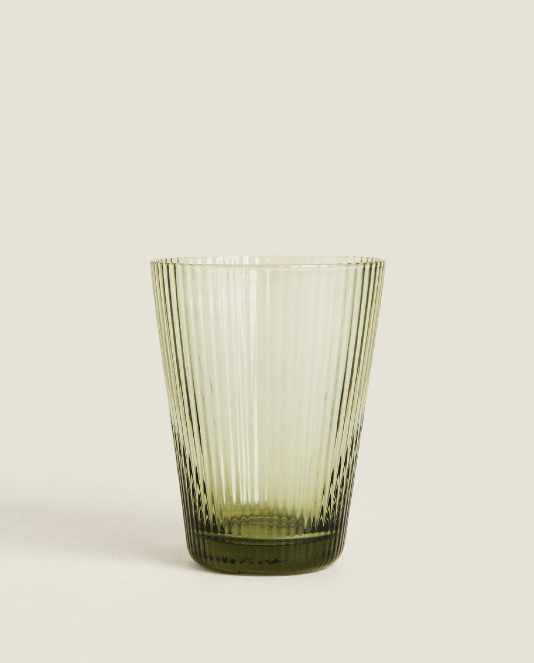 ZARA Home Lined Design Glass Tumbler