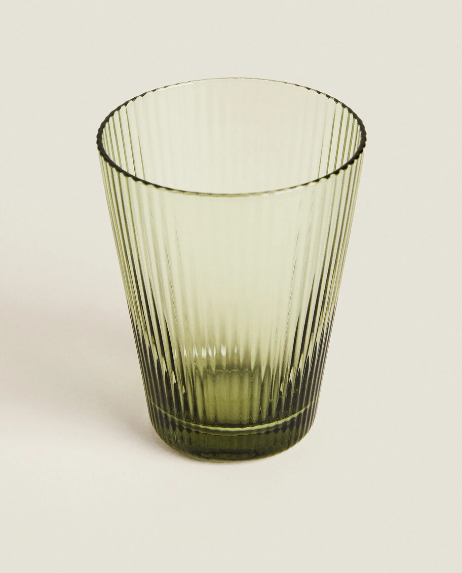 ZARA Home Lined Design Glass Tumbler