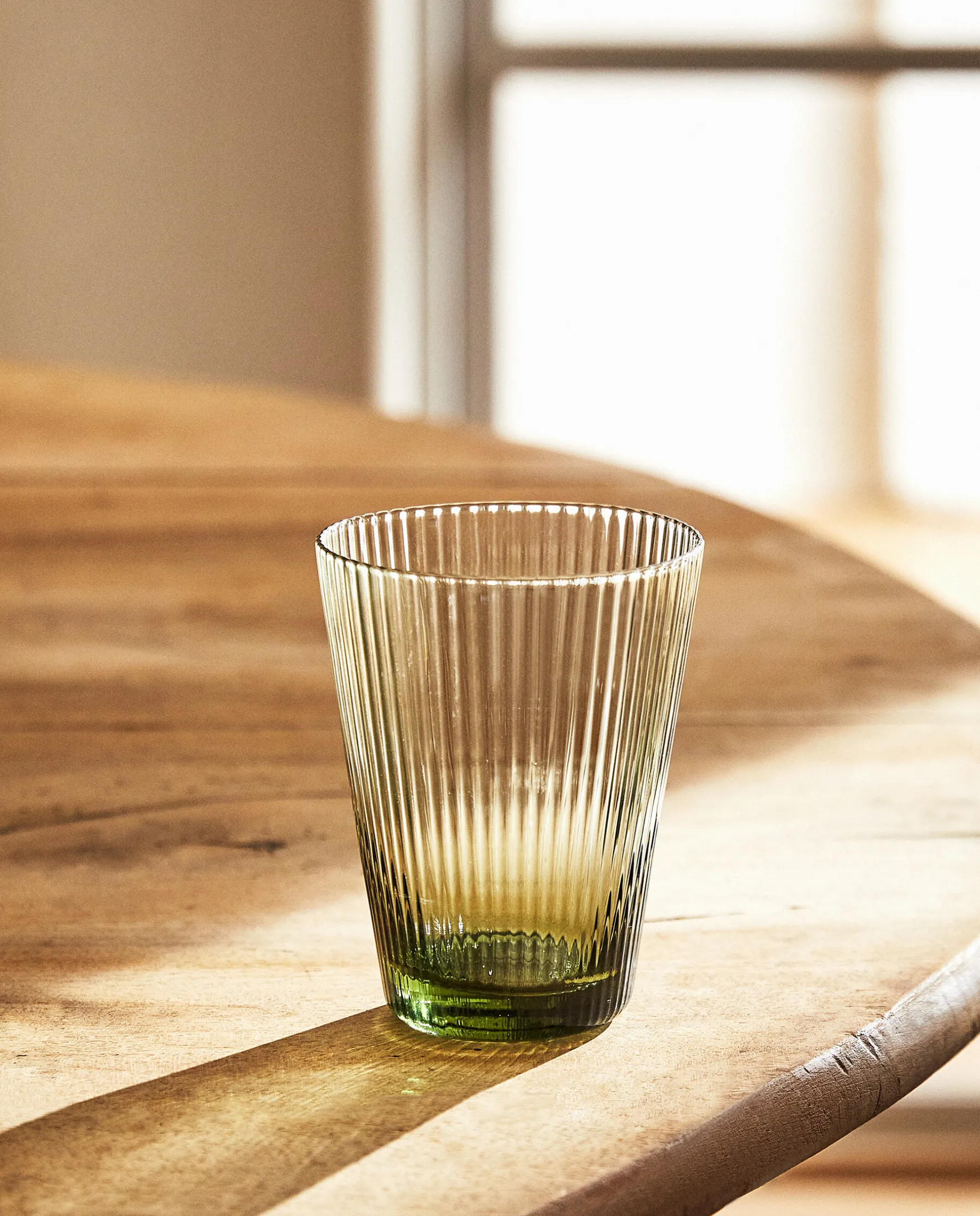 ZARA Home Lined Design Glass Tumbler