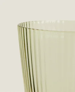 ZARA Home Lined Design Glass Tumbler
