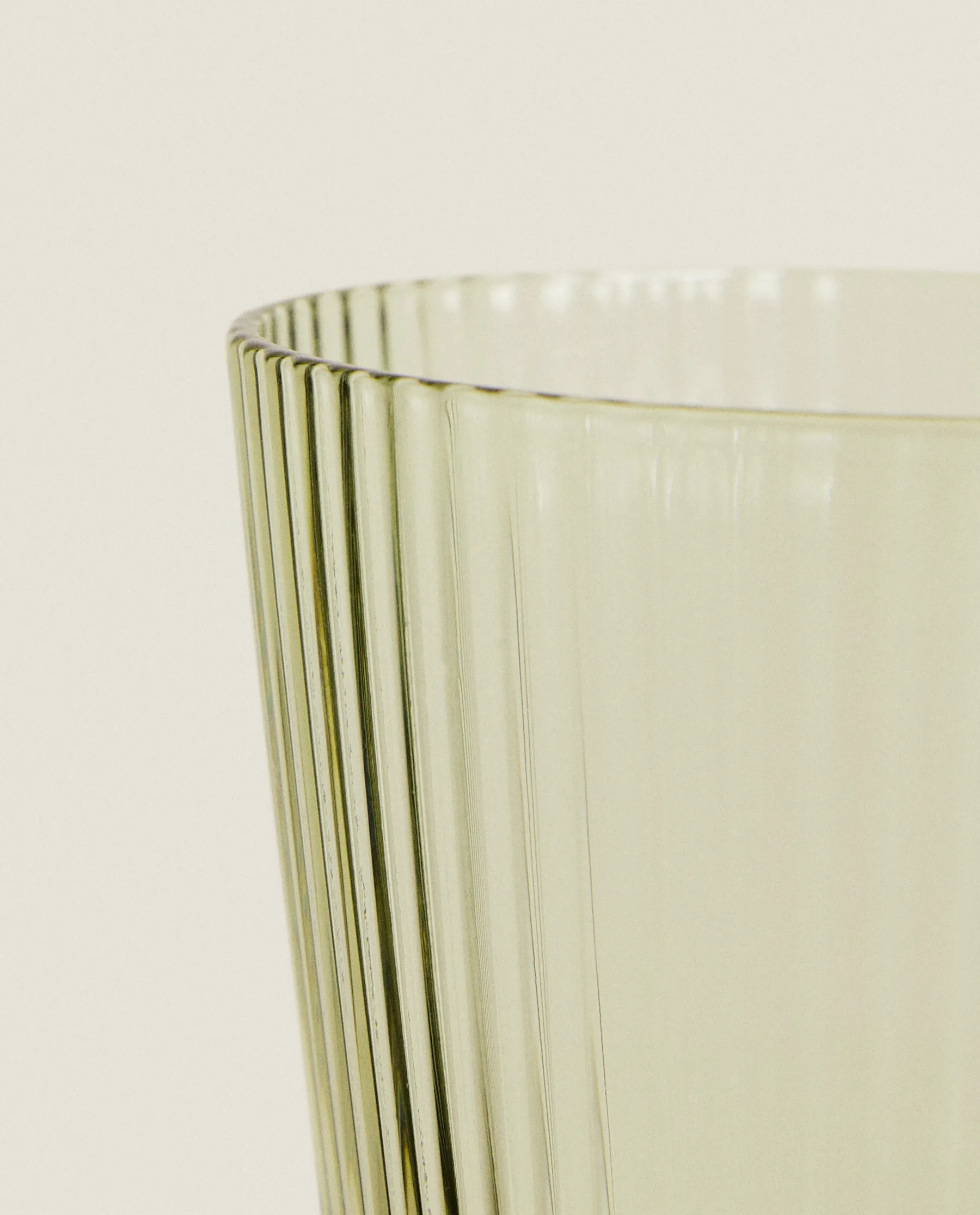 ZARA Home Lined Design Glass Tumbler