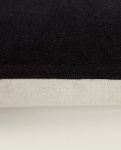 ZARA Home Linen And Velvet Throw Pillow Cover