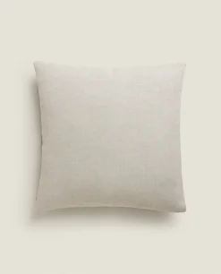 ZARA Home Linen And Velvet Throw Pillow Cover