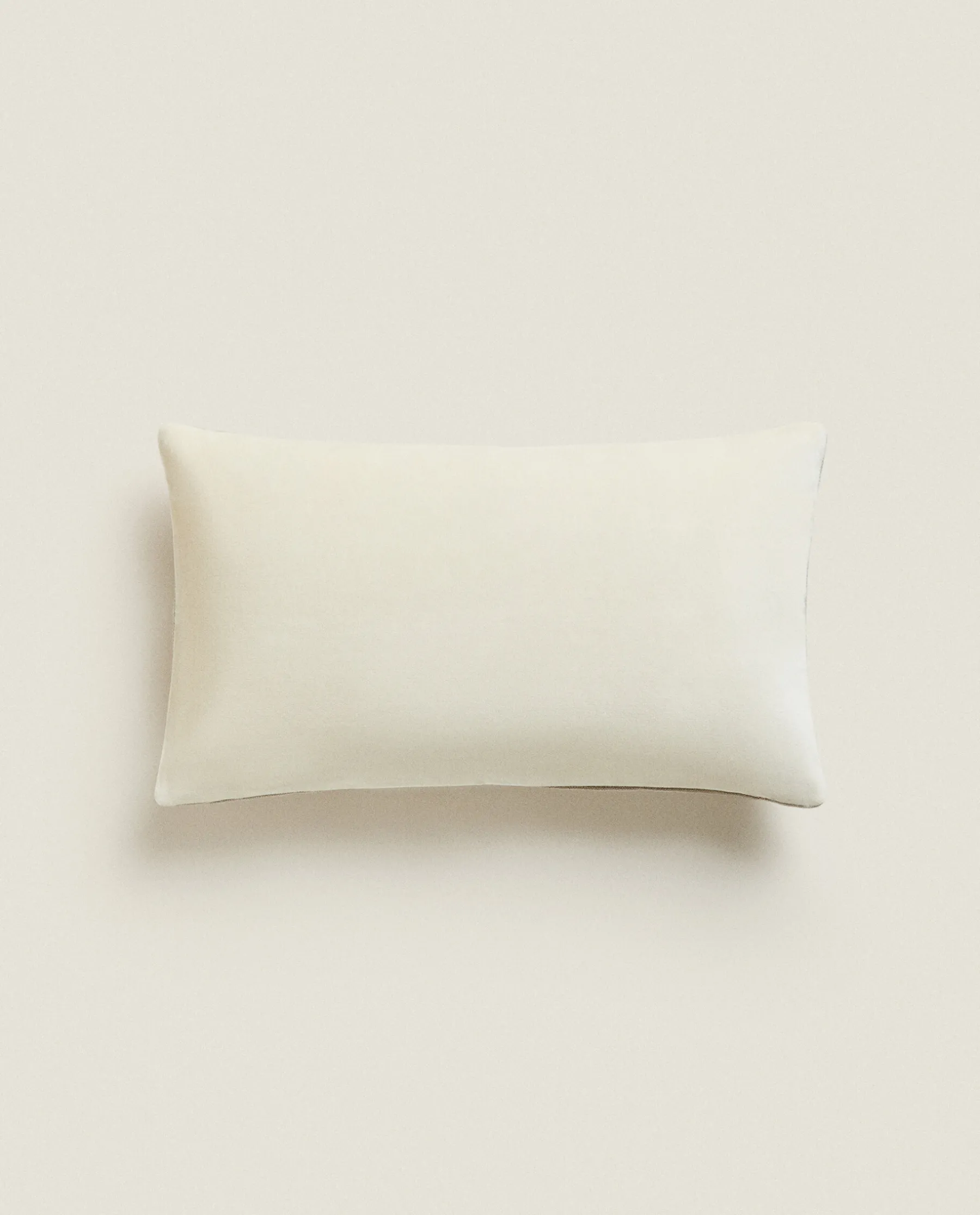 ZARA Home Linen And Velvet Throw Pillow Cover