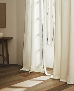 ZARA Home Linen Overlock Curtain