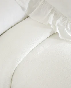 ZARA Home Linen Ruffle Bedspread