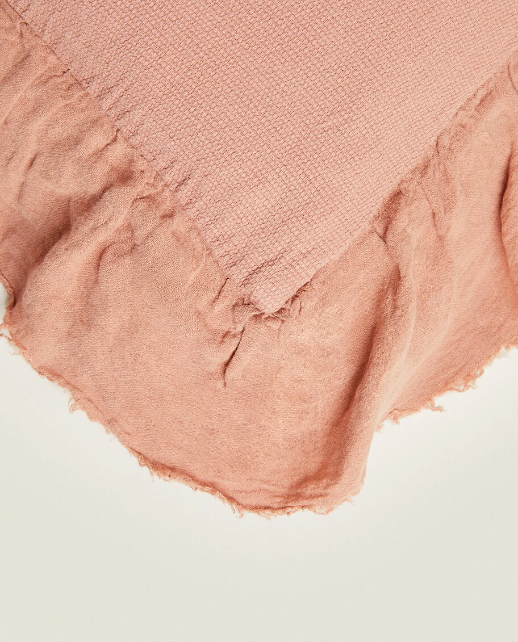 ZARA Home Linen Ruffle Throw Pillow Cover