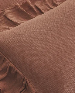 ZARA Home Linen Ruffle Throw Pillow Cover