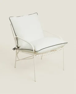 ZARA Home Linen Seat Cushion