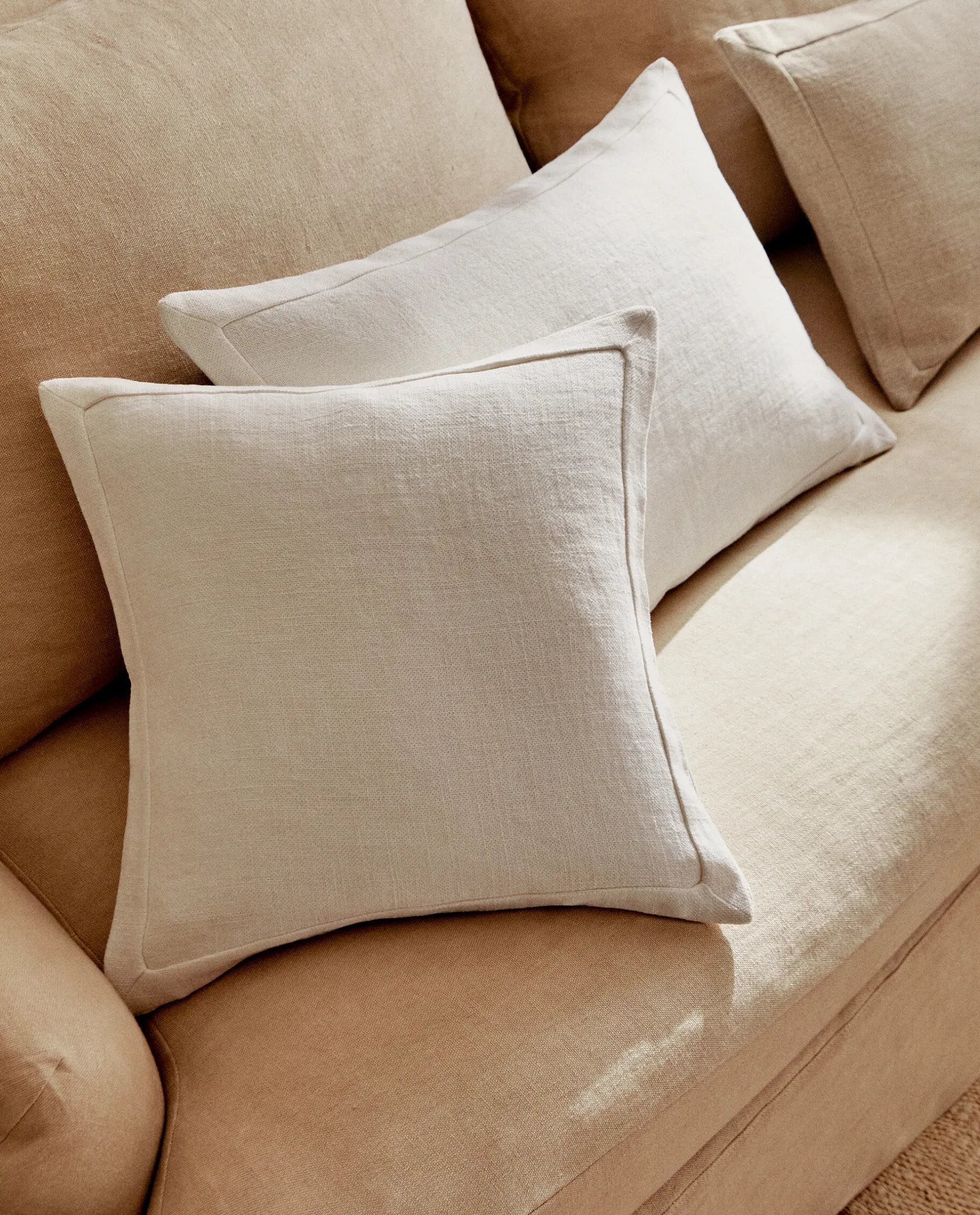ZARA Home Linen Throw Pillow Cover
