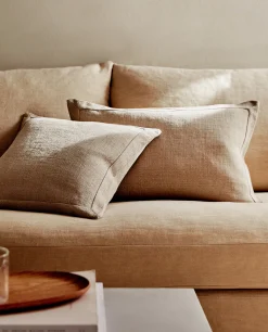 ZARA Home Linen Throw Pillow Cover