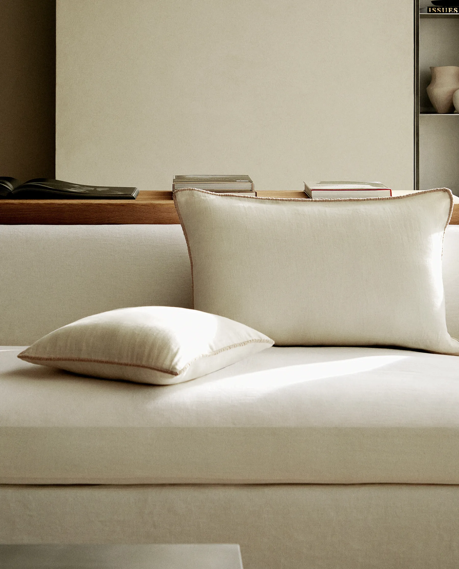 ZARA Home Linen Throw Pillow Cover