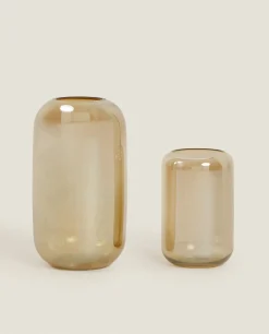 ZARA Home Lustrous Glass Vase