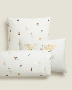 ZARA Home Map Pillowcase