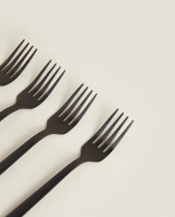 ZARA Home Matte Brunch Forks (Pack Of 4)