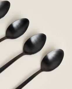 ZARA Home Matte Dessert Spoons (Pack Of 4)