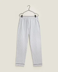 ZARA Home Men'S Striped Flannel Pyjama Bottoms