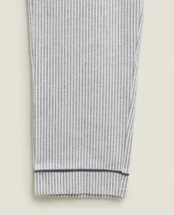 ZARA Home Men'S Striped Flannel Pyjama Bottoms