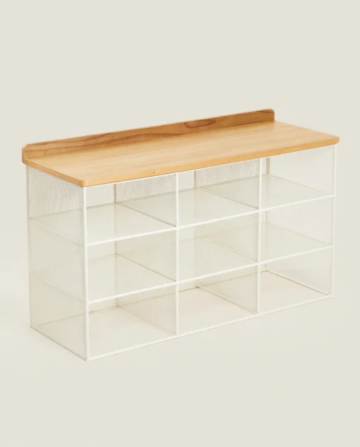 ZARA Home Metal And Wood Bench