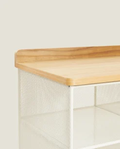 ZARA Home Metal And Wood Bench