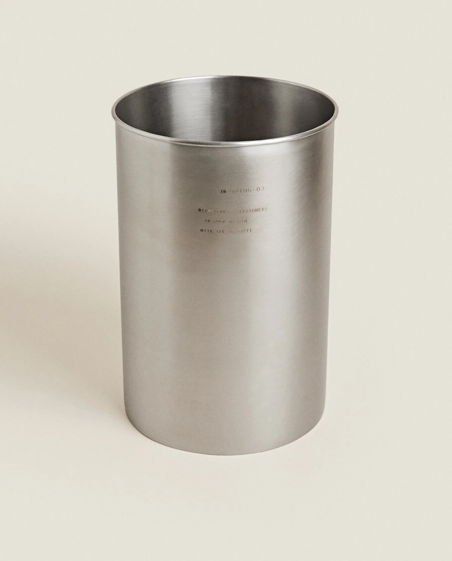 ZARA Home Metal Wastepaper Basket
