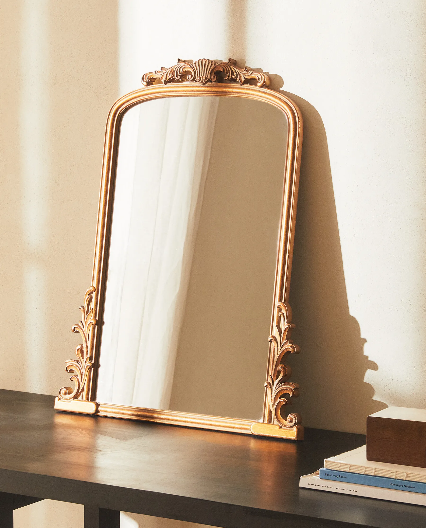 ZARA Home Mirror With Wood