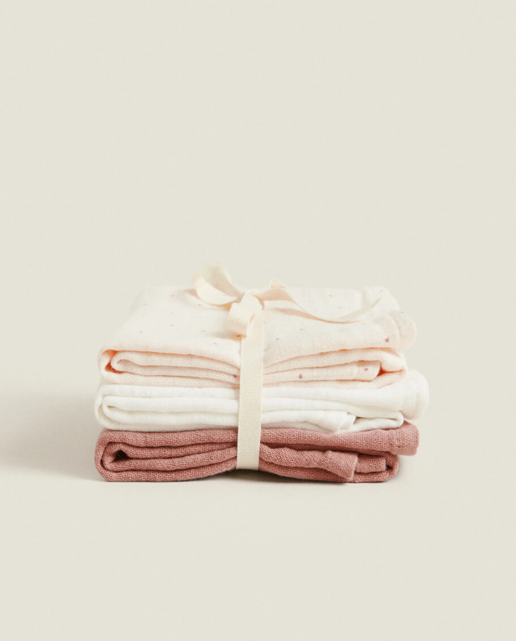ZARA Home Multicolored Muslin Cloths (Pack Of 3)