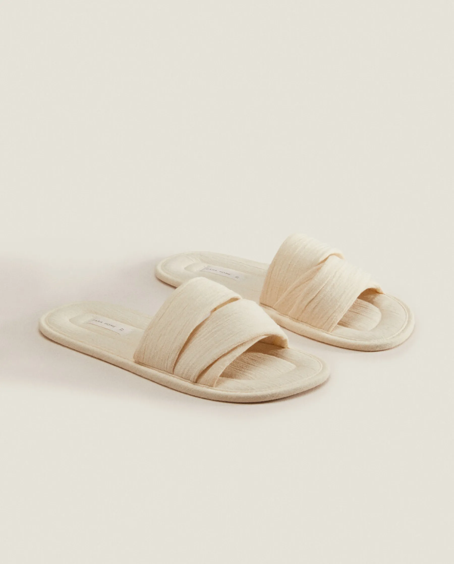 ZARA Home Muslin Open Slippers