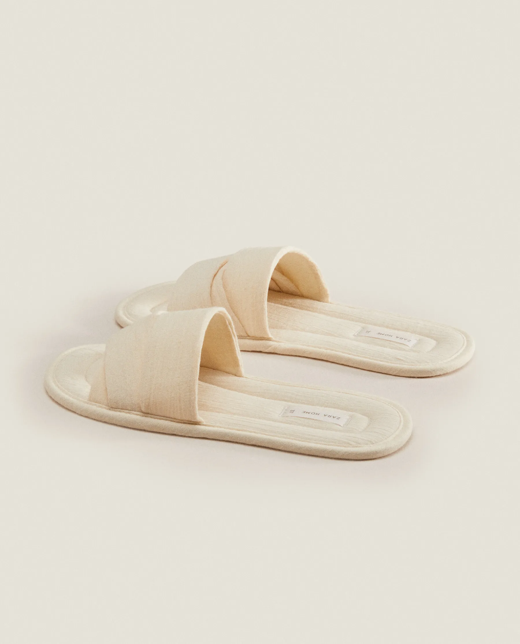 ZARA Home Muslin Open Slippers