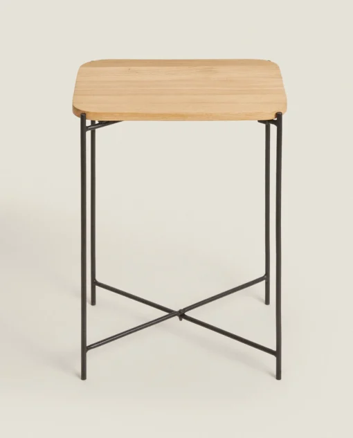 ZARA Home Oak Side Table