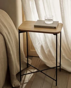 ZARA Home Oak Side Table